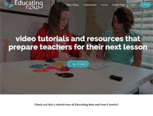 Tablet Screenshot of educatingnow.com